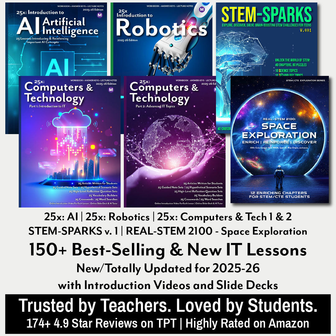 Middle School IT Lesson Bundle – 150+ Lessons (1-Year School License – Unlimited Teachers, One Campus)