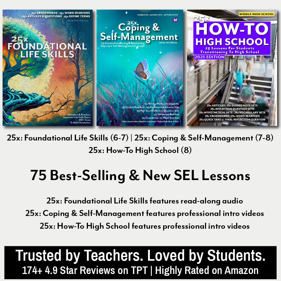 Middle School Lesson Bundle – 500+ Lessons including the IT Bundle (1-Year School License – Unlimited Teachers, One Campus)